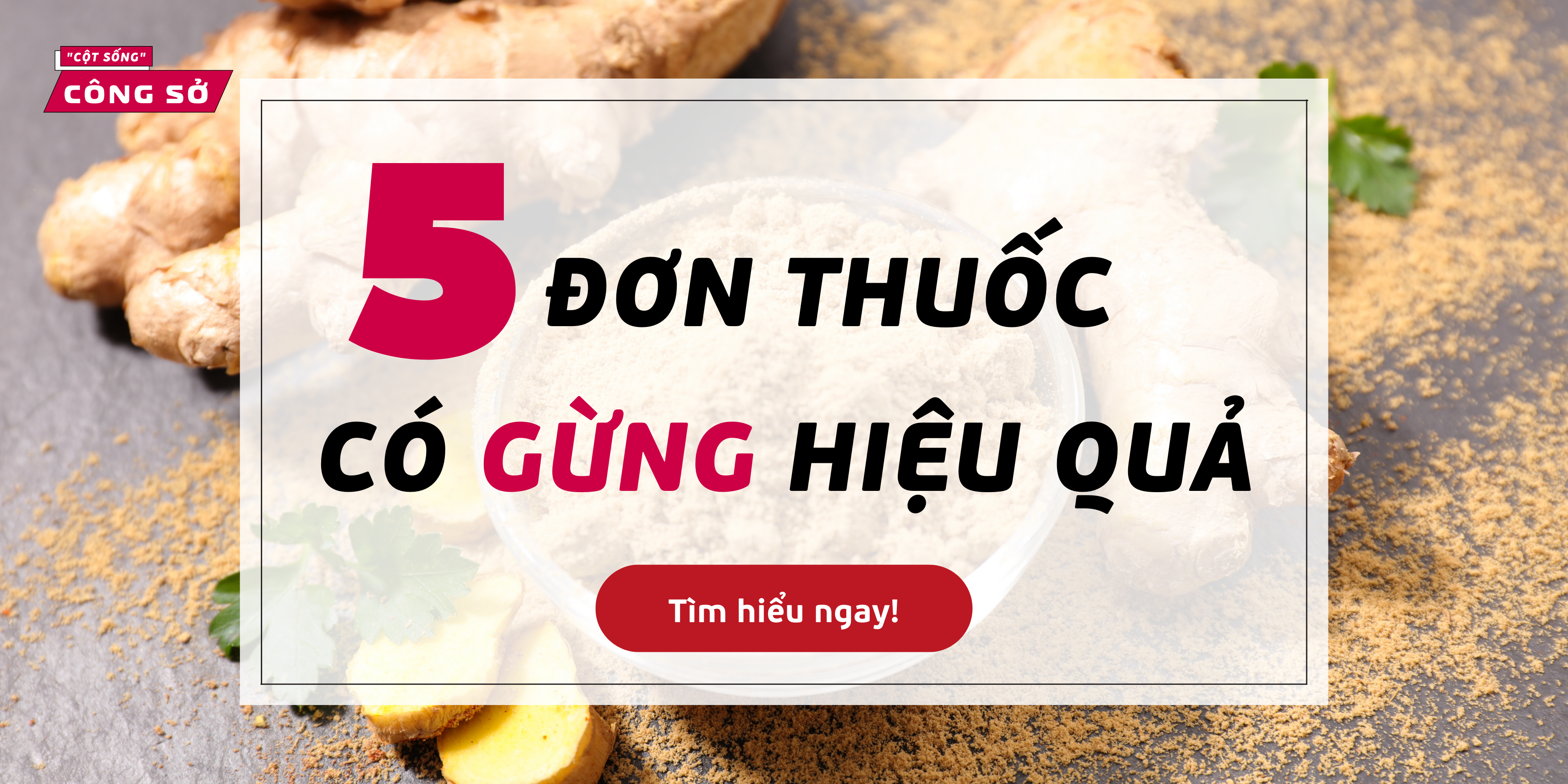 5 đơn thuốc có gừng hiệu quả